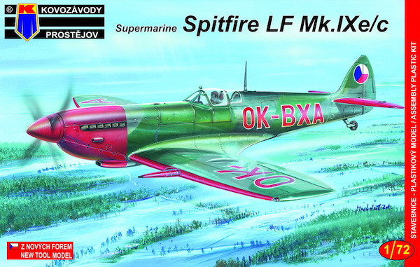 Пластикова модель 1/72 Kovozavody Prostejov 0067 британський винищювач Supermarine Spitfire LF Mk.IXE/C, фото 1