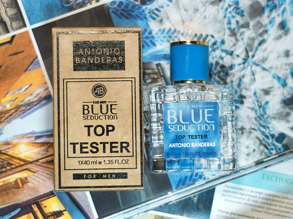 Чоловіча парфумована вода Antonio Banderas blue sedaction for men Top Tester, 40 ml, фото 1