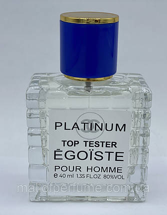 Чоловіча парфумована вода Egoiste platinum chanel for men Top Tester 40 ml, фото 3