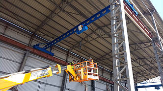 Монтаж ельфера вантажністю 3200 кілограмів, таль електрична 3,2т.