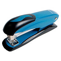 Степлер №24/6, 26/6, 26/8 Economix, до 30 арк., метал. корпус, синій E40239