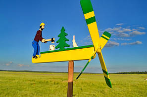 Садові флюгери-вітрячки