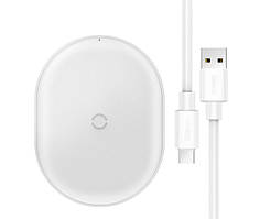 Безпровідна зарядка Baseus Cobbles Wireless Charger 15W White (WXYS-02)