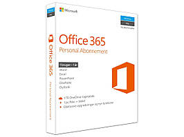 Офісний пакет Microsoft Office 365 Personal Abonement 1 Year Subscription Danish Medialess P2 для PC або Mac