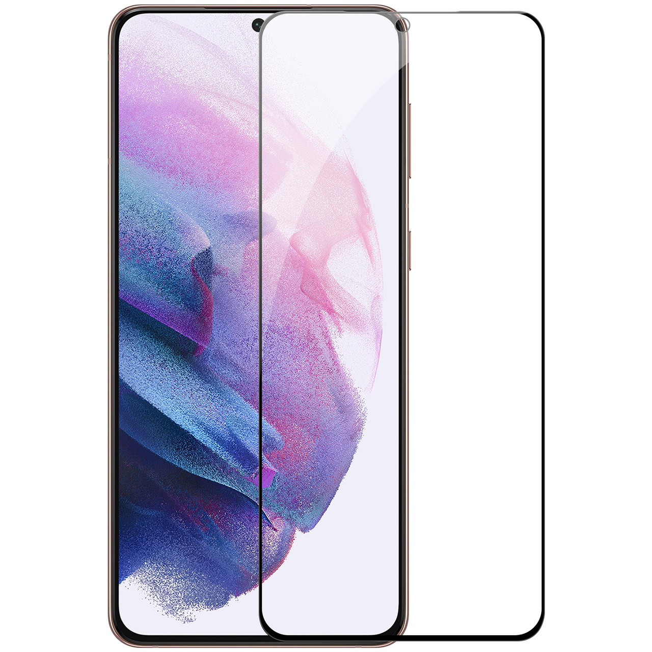 Захисне скло Nillkin для Samsung Galaxy S21 (CP + PRO) Tempered Glass Black з олеофобним покриттям