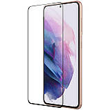 Захисне скло Nillkin для Samsung Galaxy S21 (CP + PRO) Tempered Glass Black з олеофобним покриттям, фото 4