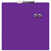 Доска Quartet магнитно-маркерная 36х36 см фиолетовая + маркер и 2 магнита