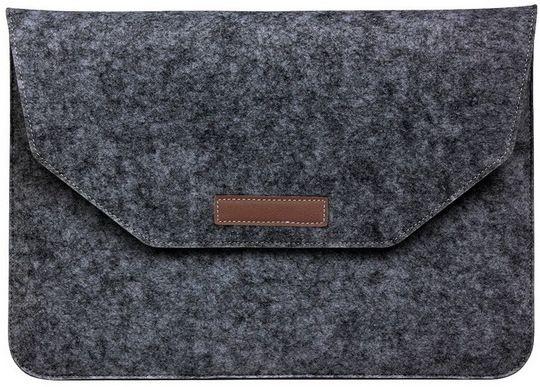 Повстяний чохол-конверт темно-сірий для MacBook Air і Pro 13'3 сумка з повсті на Макбук Аїр і Про