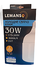 Лампа світлодіодна Lemanso LED 30 W 6500 K/Lemanso. Китай/, фото 2