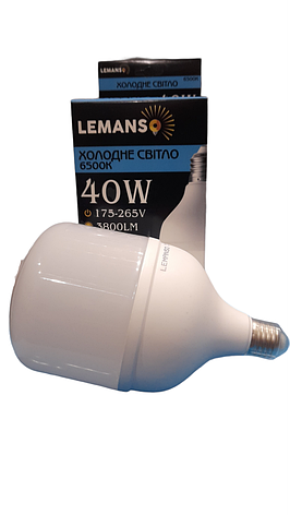 Лампа світлодіодна Lemanso LED Т120 40 W 6500 K /Lemanso. Китай/, фото 2
