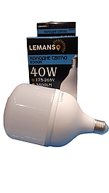 Лампа світлодіодна Lemanso LED Т120 40 W 6500 K /Lemanso. Китай/