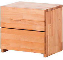 Приліжкова тумба в спальню Tb032 дерев'яна з бука ТМ Mobler