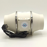 Вентилятор канальний круглий Турбовент ПВК 125, фото 2