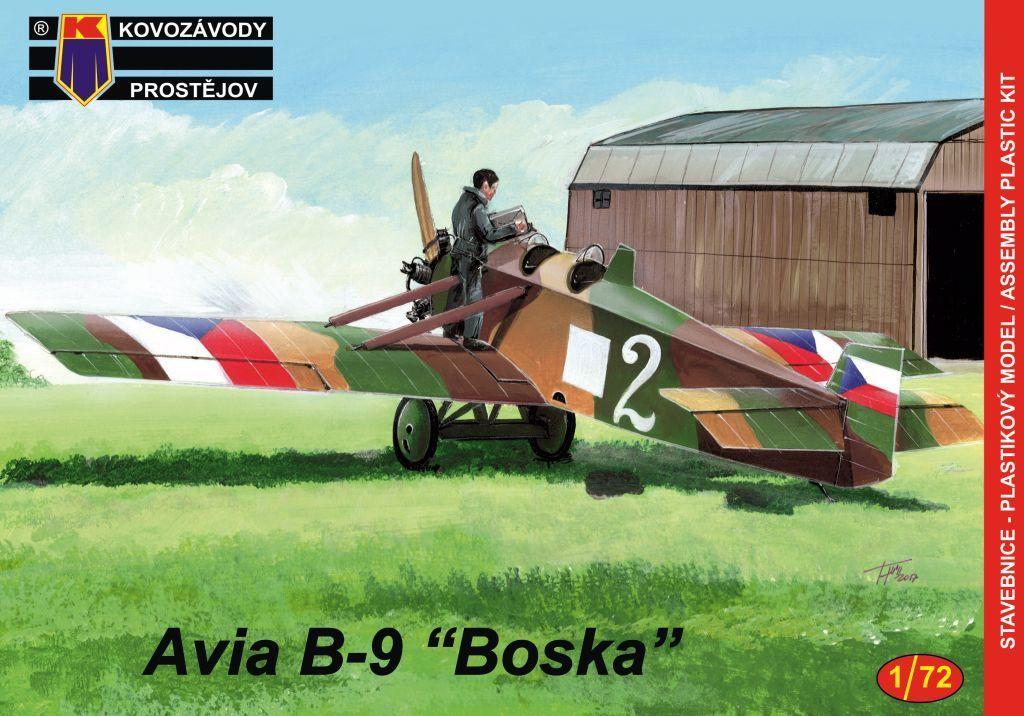 Пластикова модель 1/72 Kovozavody Prostejov 0076 Чехословацький літак Avia BH-9 „Boska“ Military