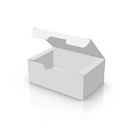 Картонная упаковка коробка Снек бокс "Мини" Белая. 115х75х45 мм. 100шт/упаковка