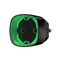 Радіокерована розумна розетка з лічильником енергоспоживання Ajax Socket чорна