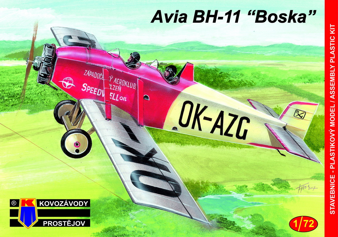 Пластикова модель 1/72 Kovozavody Prostejov 0079 чехословацький літак Avia BH-11 "Boska" Civilian