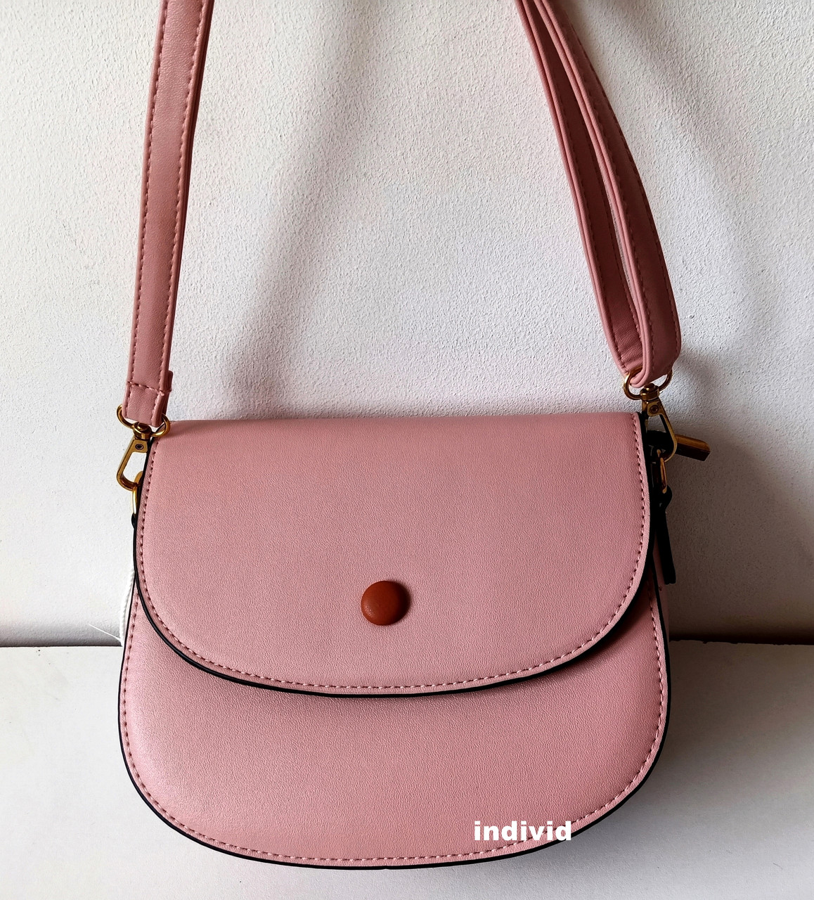 Акція Жіноча рожева сумочка. Невелика сумка через плече. Жіночий клатч-шкіра. СЛ52