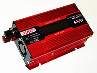 Автомобільний перетворювач напруги 500W 12V до 220V UKC KC-500D з LCD дисплеєм, фото 4