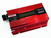 Автомобільний перетворювач напруги 500W 12V до 220V UKC KC-500D з LCD дисплеєм, фото 3