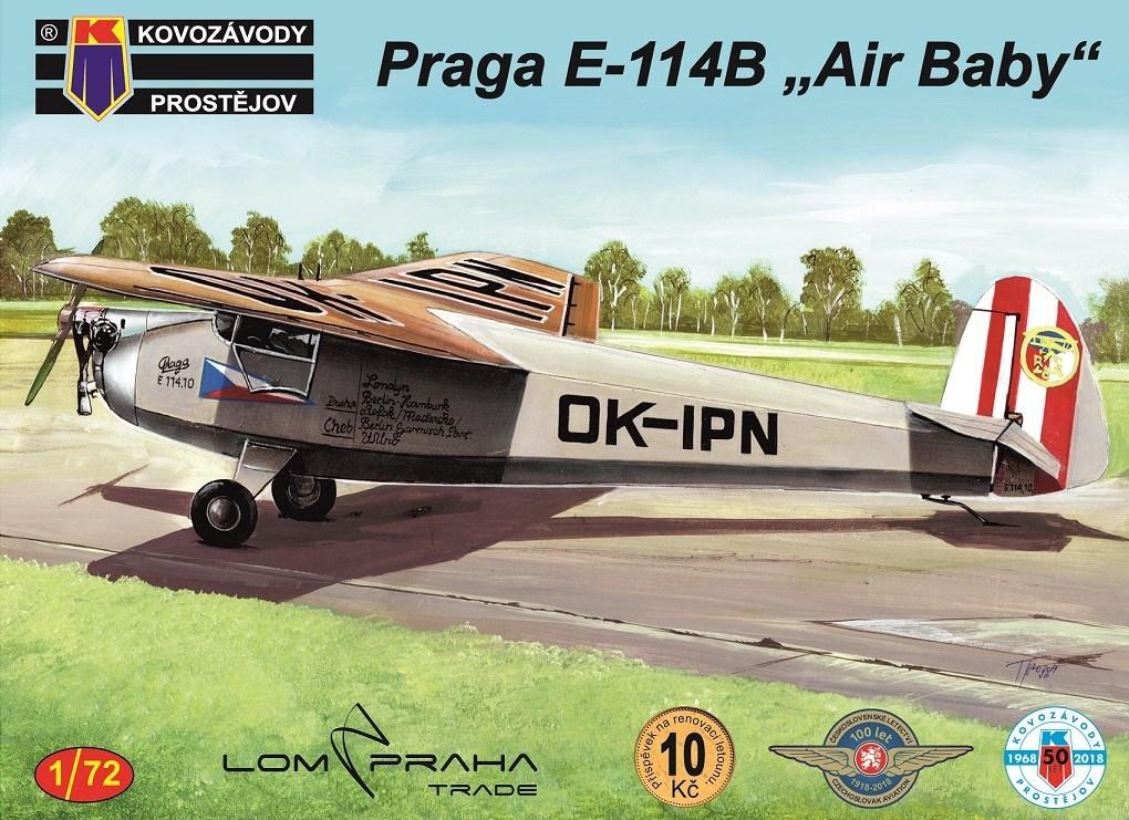 Пластикова модель 1/72 Kovozavody Prostejov 0093 чехословацький літак Praga E-144B Air Baby