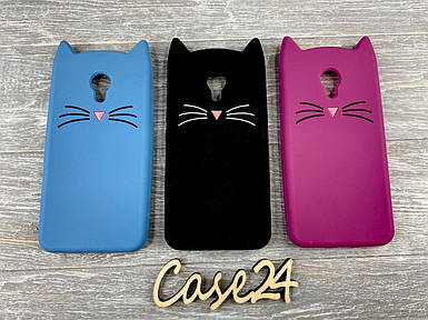 Гумовий 3D чохол для Meizu M3 (M3 Mini) / M3s Усики (3 кольори)