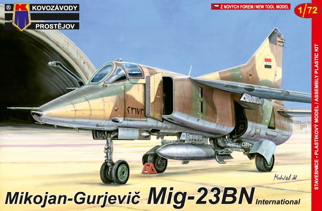 Пластикова модель 1/72 Kovozavody Prostejov 0096 радянський винищувач MiG-23BN International