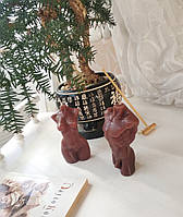 Свічки "Жіночий та Чоловічий Торс". Колір: Коричневий Висота: 10см. Матеріал:Парафін.