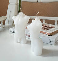 Свічки "Жіночий і чоловічий Торс"колір: Прозорий. Висота: 10см. Матеріал:арафін без барвника.