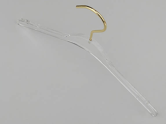 Довжина 40 см. Плічка серія Сristallo акрилові кришталево прозорі, Mainetti Group Італія, фото 2