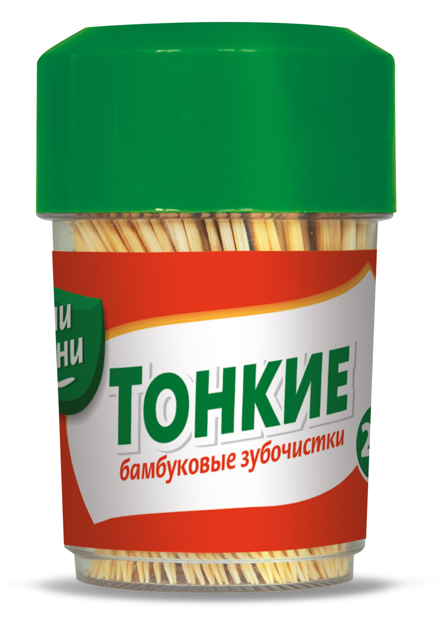 Зубочистки бамбукові, тубус, 250 шт, МЖ