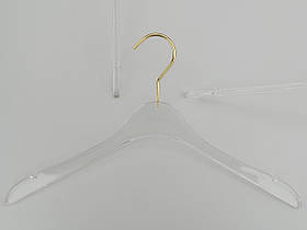 Довжина 43 см. Плечики серія Сristallo акрилові кришталево прозорі, Mainetti Group Італія