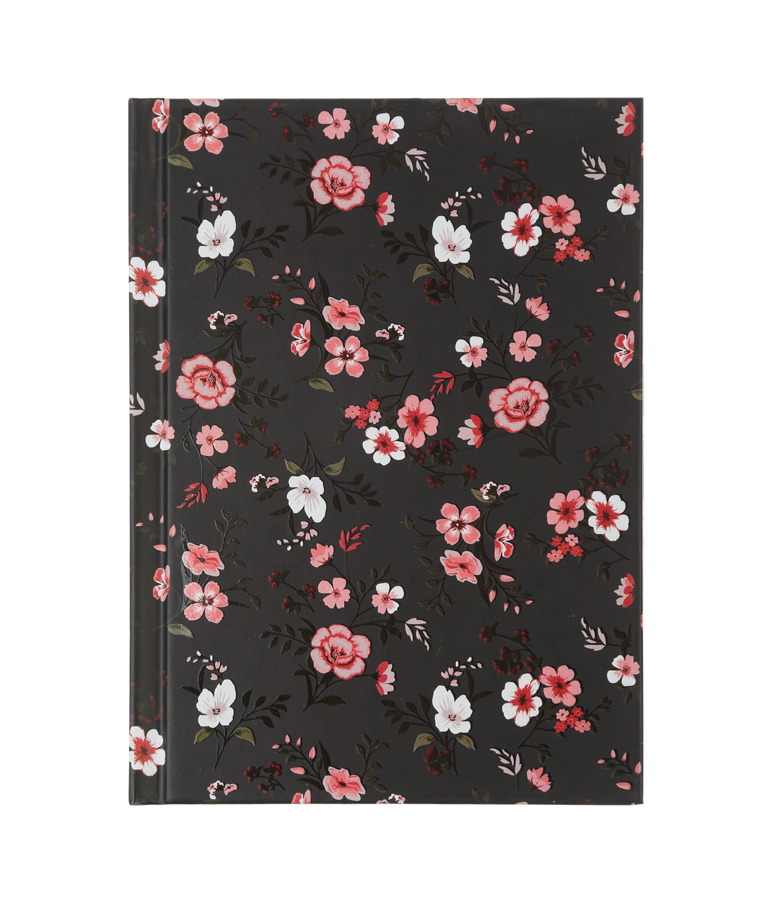 Блокнот FLORA, А-6, 64л., кл., тв. обкл., мат. лам.+лак, чорний
