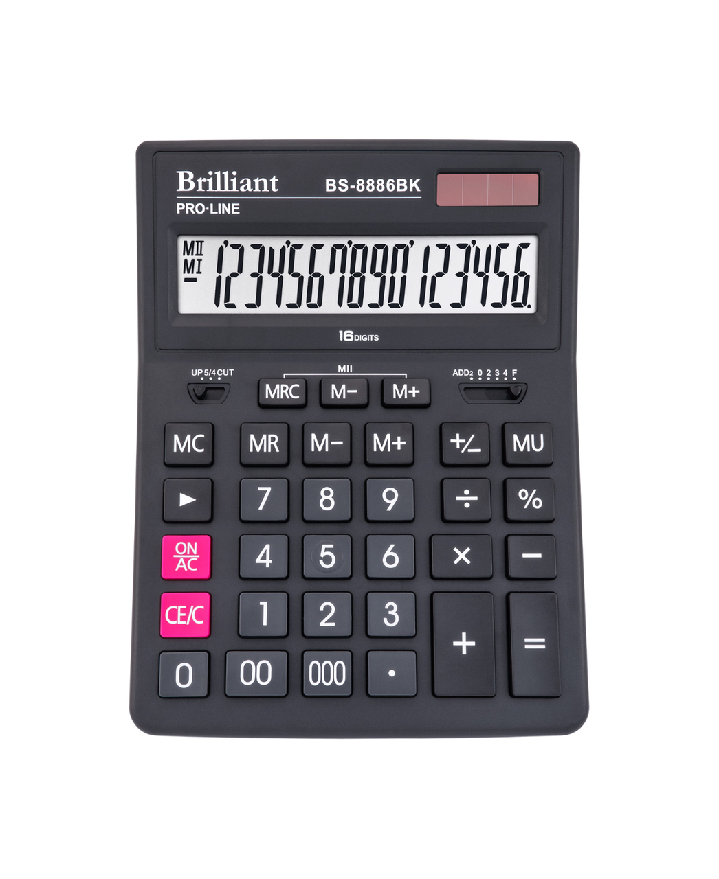 Калькулятор BS-8886BK 16р., 2-живл.