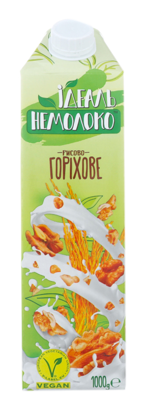 Напій рисово-горіховий 4% 1000г., ультрапастеризований., ІДЕАЛЬ НЕМОЛОКО
