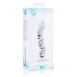 Скляний дилдо з вигинами і малюнком Gildo Glass Dildo No. 3 SO4414, фото 7