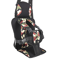 Бескаркасное детское универсальное автокресло Active+ Бустер 9-36 кг Child Car Seat khaki Хаки