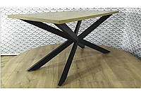 Обеденный стол, стол письменный, стол в гостинную в стиле loft Икс 1,6м. Металл-Дизайн