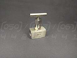 Вентиль голчастий неіржавкий Ру400 Ду20 (3/4"), циліндрична різь BSPP
