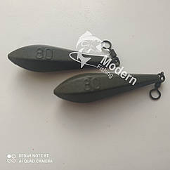 Коропове грузило Modern-Fishing-"Horizon" порошкова фарба "Green Powder", 80 г