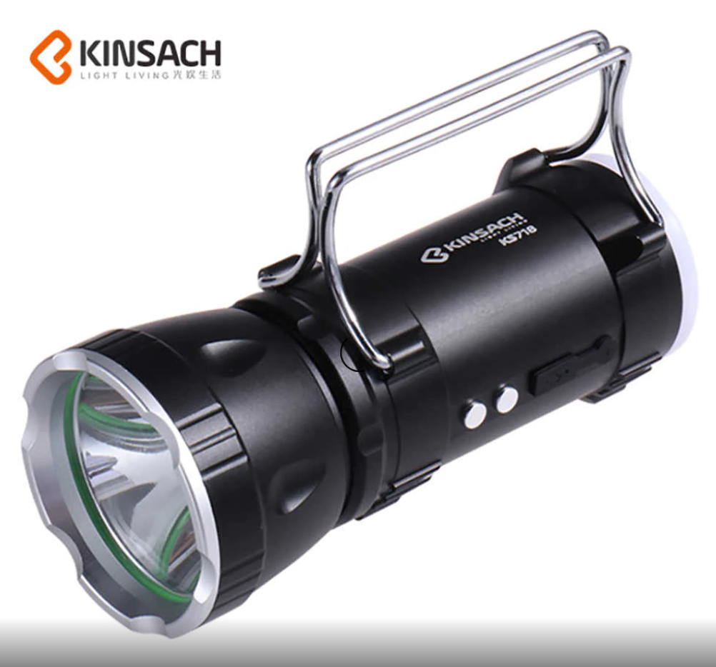 Ліхтар ручний Kinsach KS718 акумуляторний/ метал/wd223