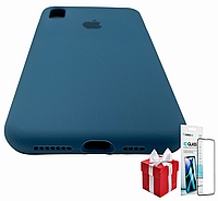 Чехол Original Full Soft Case for iPhone XS Max Space Blue