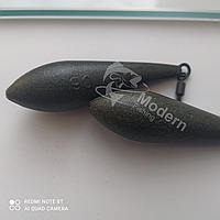 Карповое грузило Modern-Fishing - "Bullet" порошковая краска "Green Powder", 90г