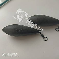 Коропове грузило Modern-Fishing-"Bullet" порошкова фарба "Green Powder 140 г