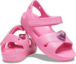 Сандалі дитячі Cross-Strap Classic Cross-Strap Charm Sandal Рожевий, фото 2