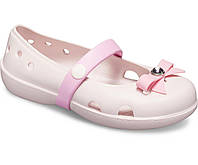 Балетки Crocs Kids Keeley Charm Flat Рожевий