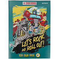 Папір А4 кольоровий неоновий 10 аркушів 5 кольорів Kite Transformers TF21-252, 47176