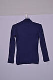 Л-206 Светр гольф для дівчинки Темно-синій, 116 128 і 140 зріст, фото 2