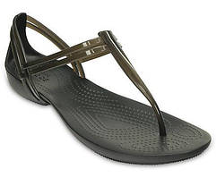 Сандалії Crocs Isabella T-Strap Sandal W6 Чорний