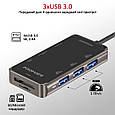 USB-C хаб 8-в-1 Promate PrimeHub-Mini USB-C PD/HDMI/3xUSB 3.0/RJ45/SD/MicroSD Grey (primehub-mini.grey), фото 5